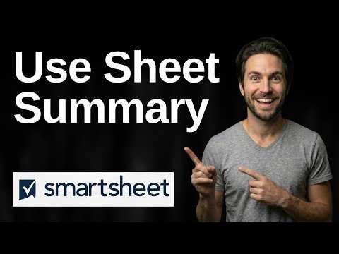 How To Use Sheet Summary In Smartsheet (2026 Easy Guide)