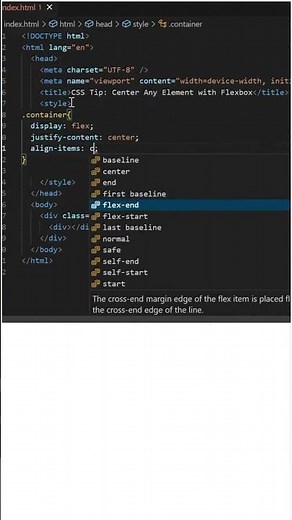 Center Any Element with Flexbox | CSS Layout Tip
