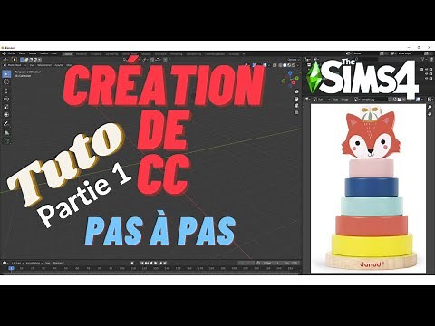 Création de CC pas à pas pour les Sims 4 sur Blender Partie 1