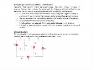 ES203 Lec 4-1: The Mesh-Current Method: Special Cases