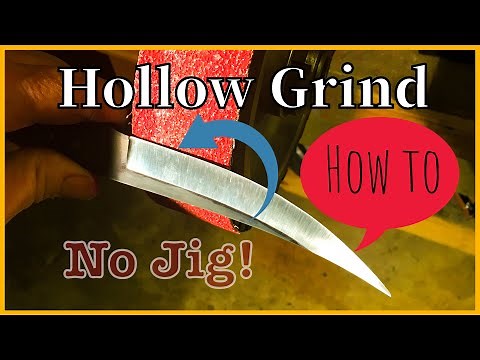How to Hollow grind without a jig.