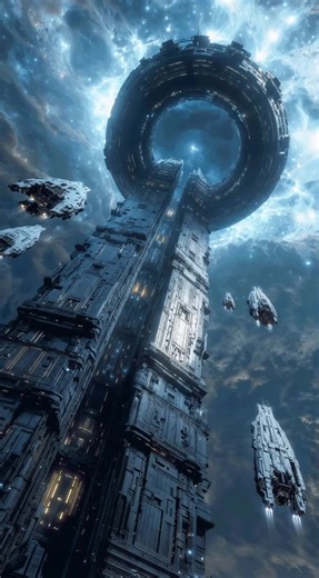 When the intergalactic portals open, the capital of starlit nations calls across the void. #scifi #sciencefiction #space #spaceportal #intergalactic