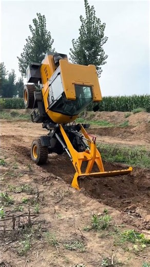 🚜⚙️ Compact Backhoe Loader Trench Digging and Earthmoving