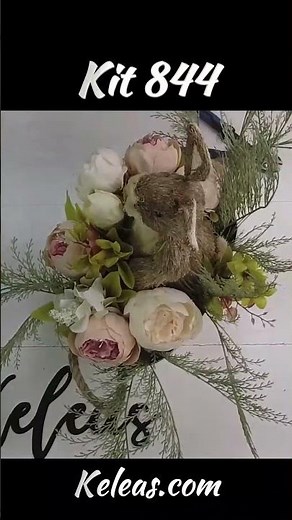 Spring DIY Bunny Floral Centerpiece | Boho Natural Easter Floral Arrangement