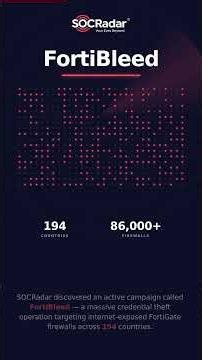 FortiBleed Exposed: 86,000+ Fortinet Firewalls at Risk 🚨