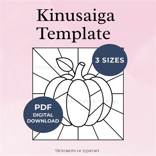 Kinusaiga Pumpkin Pattern PDF Fall Kinusaiga Patterns Pumpkin Kinusaiga Template Halloween Kinusaiga Patterns Autumn Kinusaiga Template Art - Etsy