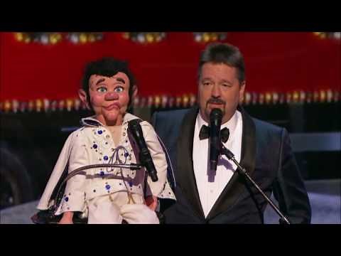 Terry Fator Gives BEST Elvis Impression on AGT Holiday Show 2016!