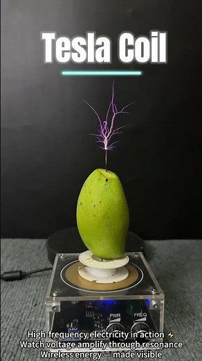 Real High-Voltage Arcs from a Tesla Coil🎇⚡#shorts #machine