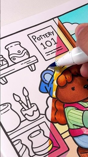 🏺 Peaceful Pottery Practice | Cozy Life Coloring Book by Jade Summer