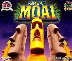 Play Free Great Moai Konami Slot Machine Demo Game