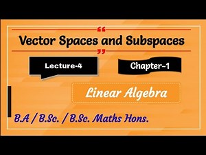 4) Examples on Subspaces || (Lecture-4) 6th Sem || (Examples-1.2) || Mathopedia #linearalgebra