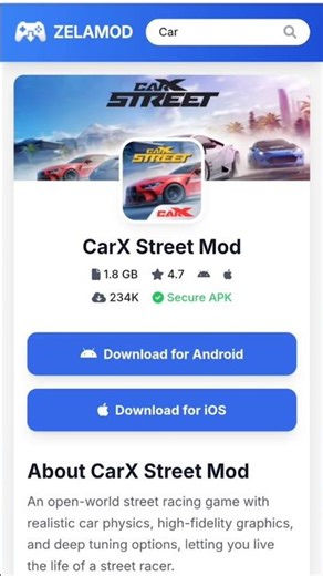 CarX Street MOD APK UNLIMITED MONEY, All Cars Unlocked #carxstreet #carxstreetmod #carxstreetmodapk