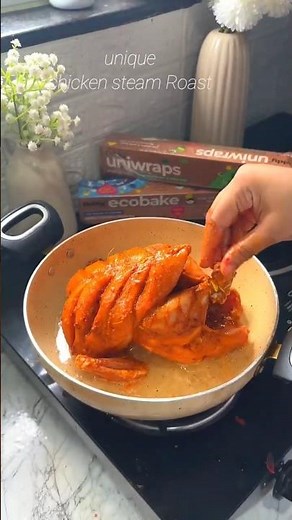 Chicken Steam Roast Recipe #trending #chickenrecipe