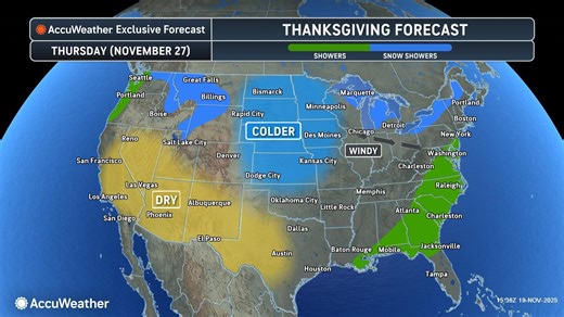 Is snow in the Thanksgiving weather forecast in Ohio? Bad weather brewing