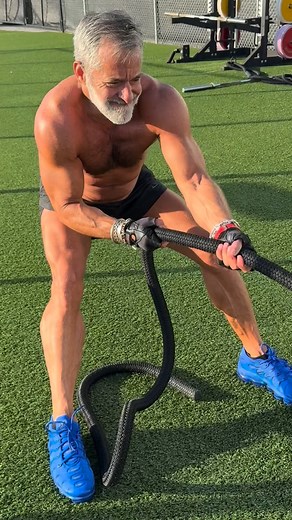 4.6K views · 76 reactions | Morning sunshine outdoor workout. The sled pull ending in a high five. Feels great to succeed. Stay strong and have a great day everyone. Mind Body & Soul. #christopherobetz #menover50 #silverfox #sportsartist #daddy #mensfitness #sledpull #outdoorworkout #outdoorworkouts #men #beardedmen #gymlife #workoutinspiration #mindbodyandsoul #popartcr #gymlife | Christopher Obetz | Facebook