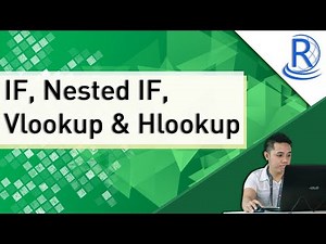EXCEL: IF, NESTED IF, VLOOKUP and HLOOKUP || Tagalog-English || Step-by-Step