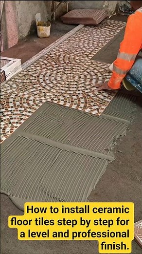 How to install ceramic floor tiles step by step for a level and professional finish.