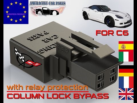 installation Corvette C6 bypass service column lock - colonne direction LS2 LS3 z06 FRANCAIS