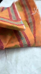 Code-Panpata 💚 Half silk block print saree #Aurora | Aurora