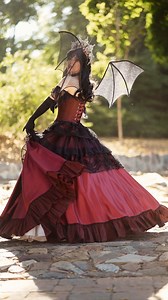 10K views · 656 reactions | Dress Pattern: Simplicity S3063 ✨驪❤️ I can’t wait to see what you all sew with this pattern, especially for the Halloween season! Making this pattern was a labor of love—and yes, the wings and pockets are included  #sewing #diy #simplicity #pattern #craft #designer #fantasy #cosplay #dnd #renfaire #fashion #gothic #halloween #darkfantasy #darkromance | Raine Emery | Facebook