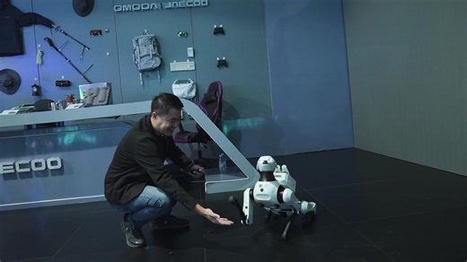 Meet Argos, the adorable robo-dog at the O&J Showroom! 🐕🤖 Carrying water in its little basket, it's winning hearts and keeping everyone hydrated! 💦😍 #AIMOGA #YourTrustedAssistant #ForUsForFuture #OMODA #JAECOO