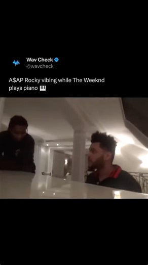 Did You Know The Weeknd Can Play The Piano Very Well? 🔥 #theweeknd #asaprocky #rap #shorts #hiphop
