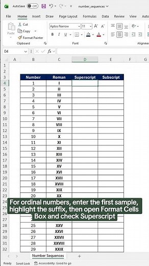 How to automatically generate number lists in Excel. 🤯