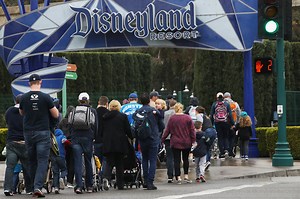 Disneyland security lines are brutal right now