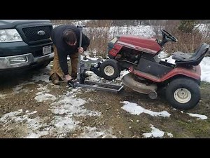 Pittsburgh Automotive Lawnmower/ATV lift demonstration