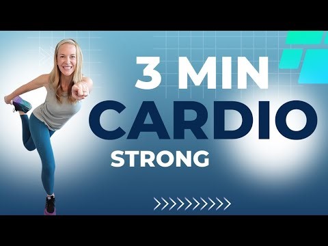 3 Minute Quick Easy Cardio Workout No Equipment | Strong Exercise Challenge Non-stop Cardio Movement