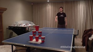 1.8M views · 3.7K shares | This beer pong trick shot must have taken hours to get right! https://www.youtube.com/watch?v=wPwEudfKDac | storyful | Facebook