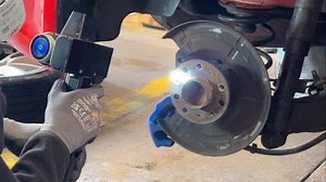 Precision restoration — removing rust from the wheel hub using laser technology. No abrasives. No chemicals. Just light. 🔥. #truelasercleaning #laserremoval #surfacepreparation #innovationinaction | True laser cleaning