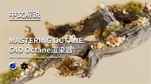 【中文解说】干货！掌握C4D Octane渲染核心技法-完美适配初学者观看！！（上部）