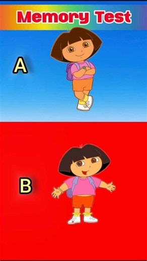 memory test challenge🤔 #memorytest #cartoon #shorts