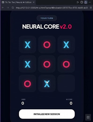 Build an Unbeatable Tic-Tac-Toe AI 🤖 with JavaScript, HTML & CSS ⚡ | Code Breaker #coding #html