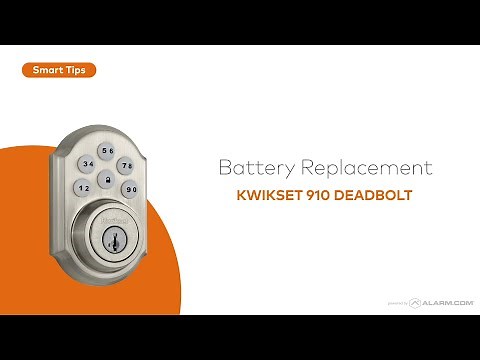Battery Replacement for the Kwikset 910 Deadbolt