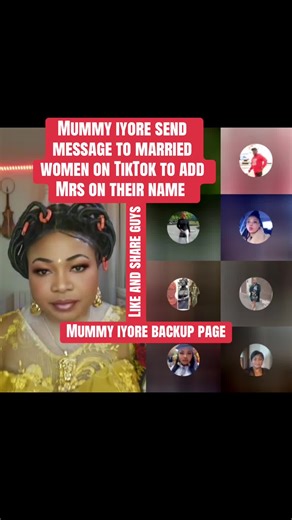 Mummy Iyore's Message to Married Women on TikTok