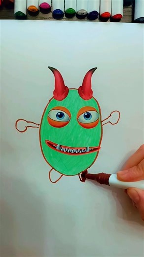 I Drew And Assembled My Own Weirdo😅👍 #like #youtubeshorts