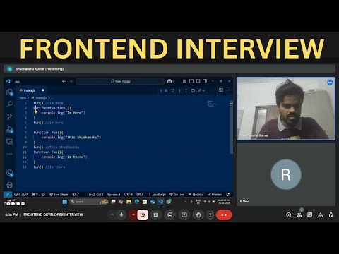 𝐅𝐑𝐄𝐒𝐇𝐄𝐑'𝐒 𝐅𝐫𝐨𝐧𝐭𝐞𝐧𝐝 𝐃𝐞𝐯𝐞𝐥𝐨𝐩𝐞𝐫 𝐈𝐧𝐭𝐞𝐫𝐯𝐢𝐞𝐰 𝐍𝐨 - 𝟔𝟗 | 𝐑𝐞𝐚𝐜𝐭𝐉𝐒 𝐚𝐧𝐝 𝐉𝐚𝐯𝐚𝐬𝐜𝐫𝐢𝐩𝐭