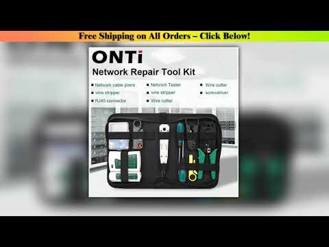 ONTi Network Tool Kit Professional Portable Ethernet Computer Maintenance LAN Cable Tester Crimper
