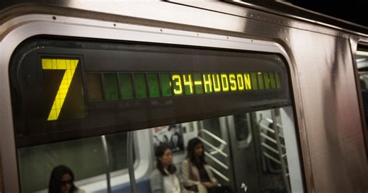 Service on 7 train subway line delayed in Manhattan