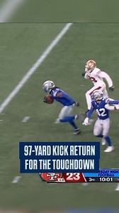 97-YARD RETURN FOR LAVISKA SHENAULT! (via NFL) | NFL on FOX