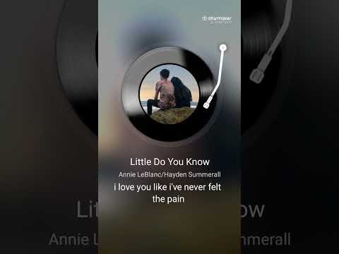 Little Do You Know Cover 