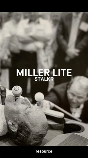 @resourcela on Instagram: "50 years of miller time 🍺STALKR edits together a retrospective of 50 years of miller lite narrated by Christopher Walken with Leo. 🌾@stalkr 🍻@leoburnett 🕺@millerlite"
