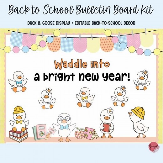 Pastel Duck & Goose Bulletin Board | Cute DIY Craft
