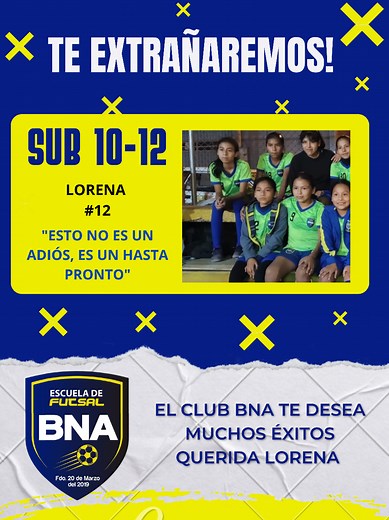 Último entrenamiento con lorenita jugadora de BNA sub 10-12 #BNA #futsal #futsalfemenino #despedida #fyp #sub12