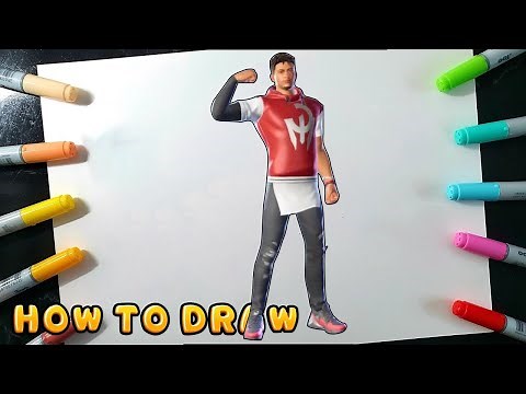 How to draw Patrick Mahomes from fortnite chapter 3 season 3