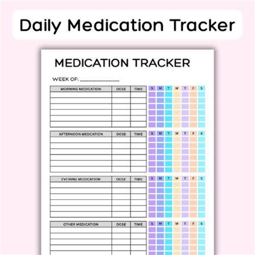 Daily Medication Tracker. Medication Log. Printable Medicine Log for Nurses. Medication Sheet. Medication List. Medicine Intake Tracker. PDF - Etsy
