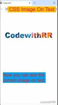 CSS Image Inside Text – No Photoshop, No JS! || CSS Magic ✨ Image on Text Using Pure CSS #css