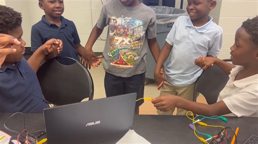 FEF CodeMasters on Instagram: "From paperclips to people! Our young learners coded their micro:bits to test which materials conduct electricity and learned how circuits make it all flow. Then they held hands to build a “human circuit,” proving teamwork really does make the current flow! #FEF #CodeMasters #Microbits #FutureCoders #HCPS"